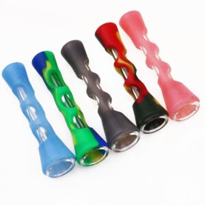 glass silicone one hitter pipe