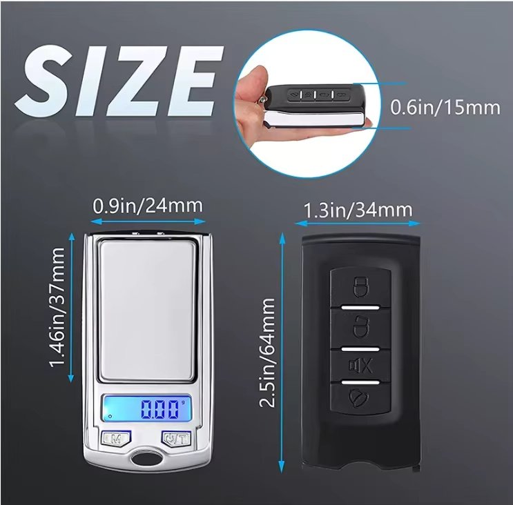 Miniature car key electronic scale pocket jewelry - 图片 6