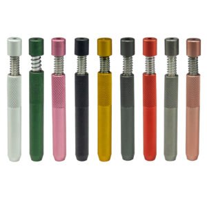 78mm metal one hitter pipe with spring