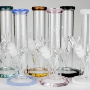 8" 10" glass water bong straight