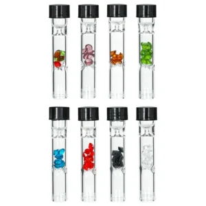 glass one hitter pipe Diamond with lid