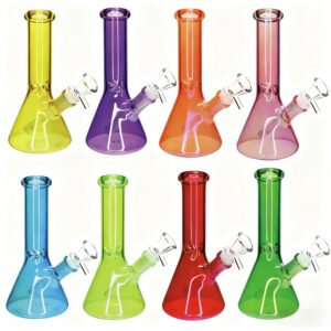 8" 10" glass water bong Beaker color